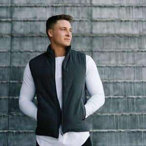 Mens Gray Reflective Inspire Vest
